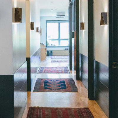 Applique Murale Salon Style Japonais Bois Foncé Escaliers