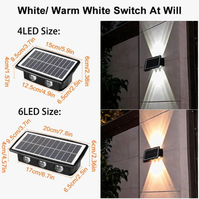 Applique Murale Solaire Étanche Décoration Extérieure Jardin - Lumiine