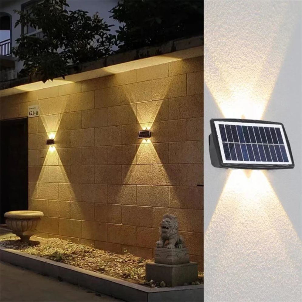Applique Murale Solaire Étanche Décoration Extérieure Jardin - Lumiine