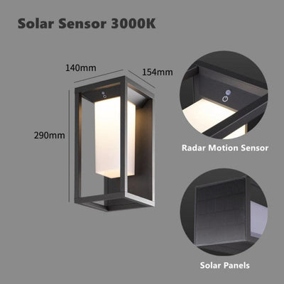 Applique Murale Solaire Led Extérieure Étanche pour Jardin - Lumiine