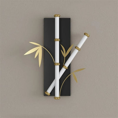 Applique Murale Style Bambou en Métal Design Exotique - Lumiine