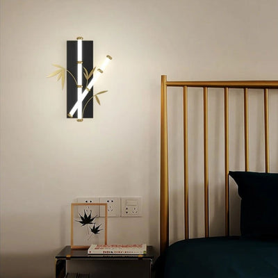 Applique Murale Style Bambou en Métal Design Exotique - Lumiine