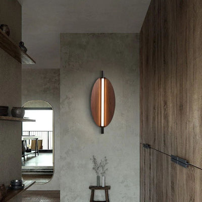 Applique Murale Style Japonais Bois Escaliers Décoration - Lumiine
