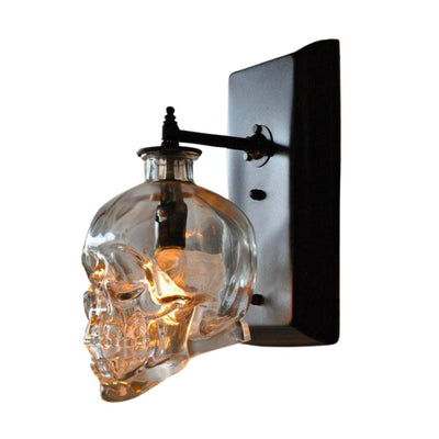 Applique Murale Tête de Mort en Verre - Lumiine