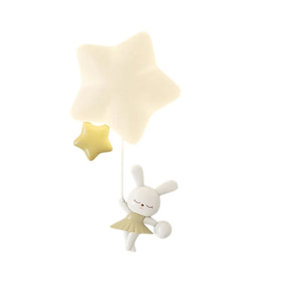Appliques Murale LED Minimalistes Lapin Nuage pour Fille - Lumiine