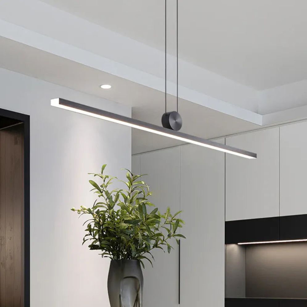 Bande Minimaliste Moderne Suspension Led Lumières pour Salon - Lumiine