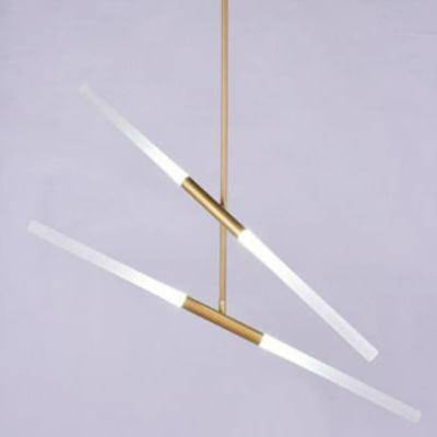 Bande Minimaliste Moderne Suspension Led Lumières pour Salon - Lumiine