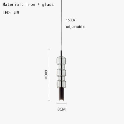 Suspension Design en Métal et Verre - Lumiine