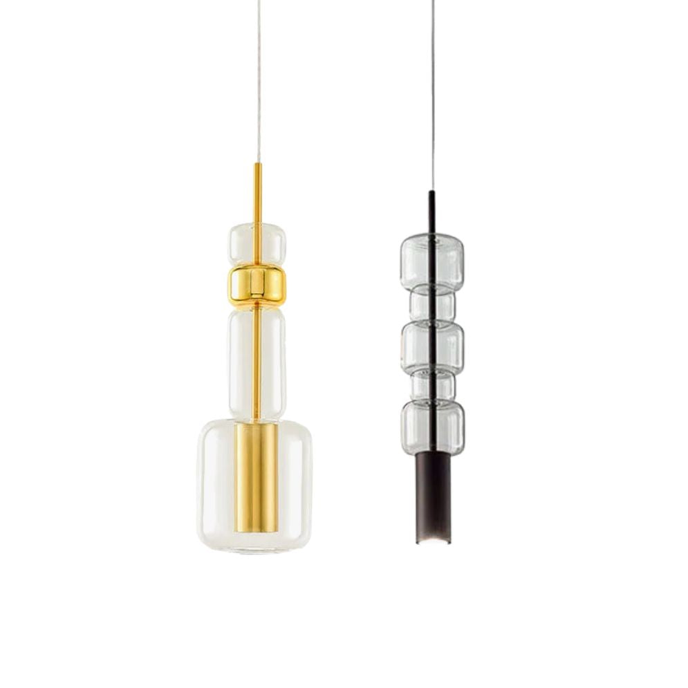 Suspension Design en Métal et Verre - Lumiine