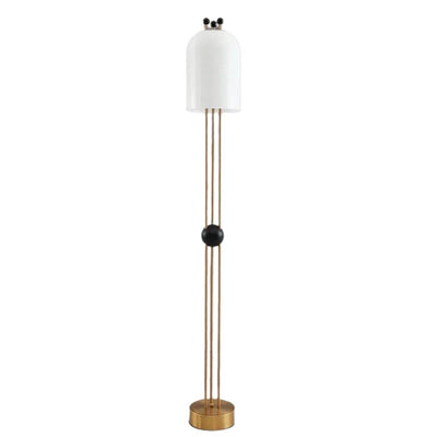 Lampadaire Blanc Dore Led Minimaliste pour Décoration Intérieure - Lumiine

