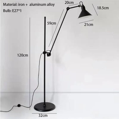 Lampadaire Design en Métal et Chrome pour Intérieur Moderne