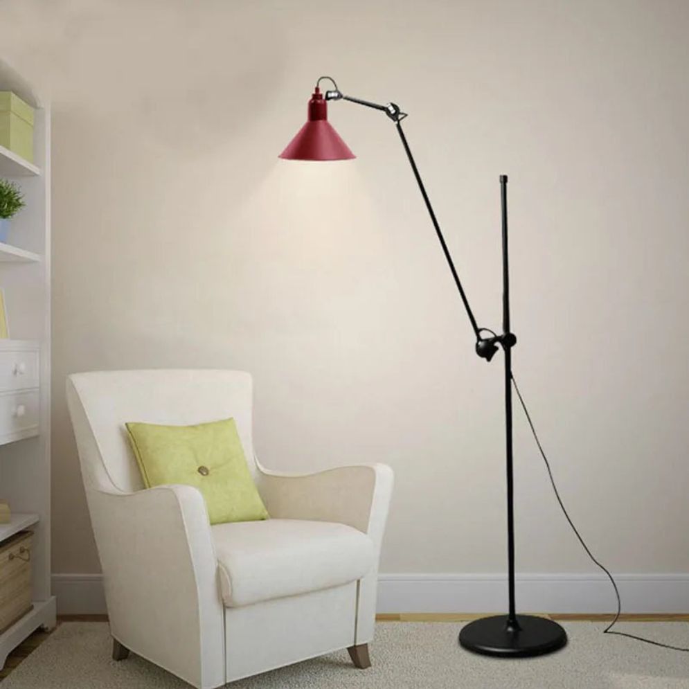 lampadaire Design en Métal et Chrome pour Intérieur Moderne - Lumiine