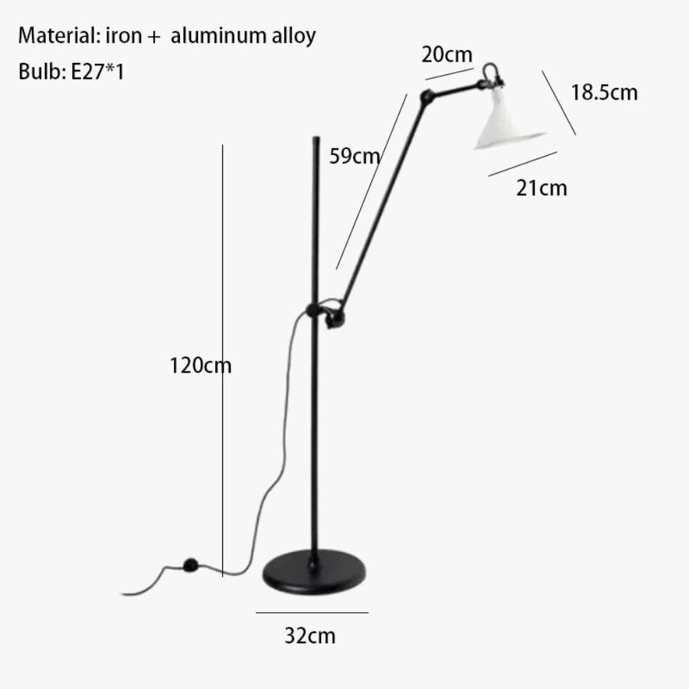 Lampadaire Design en Métal et Chrome pour Intérieur Moderne