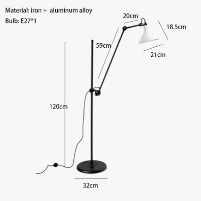 Lampadaire Design en Métal et Chrome pour Intérieur Moderne