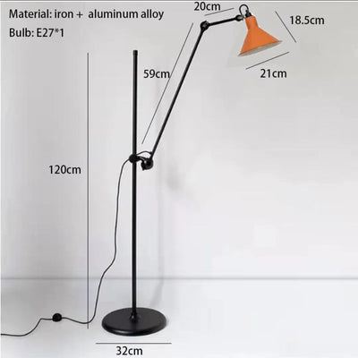 Lampadaire Design en Métal et Chrome pour Intérieur Moderne