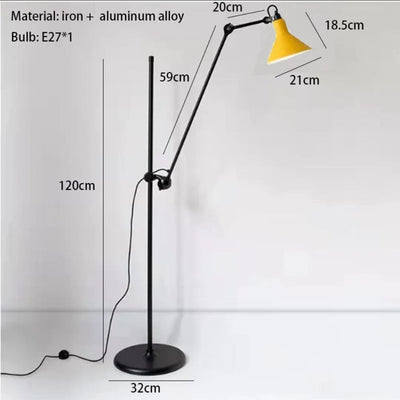 Lampadaire Design en Métal et Chrome pour Intérieur Moderne