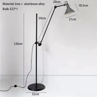 Lampadaire Design en Métal et Chrome pour Intérieur Moderne