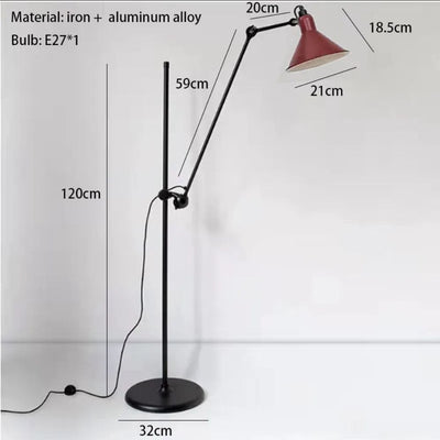 Lampadaire Design en Métal et Chrome pour Intérieur Moderne
