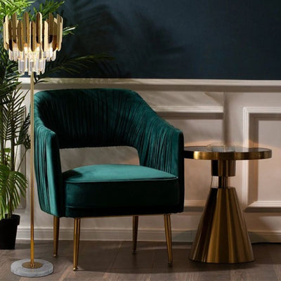 Lampadaire Design Nordique Luxe en Cristal
