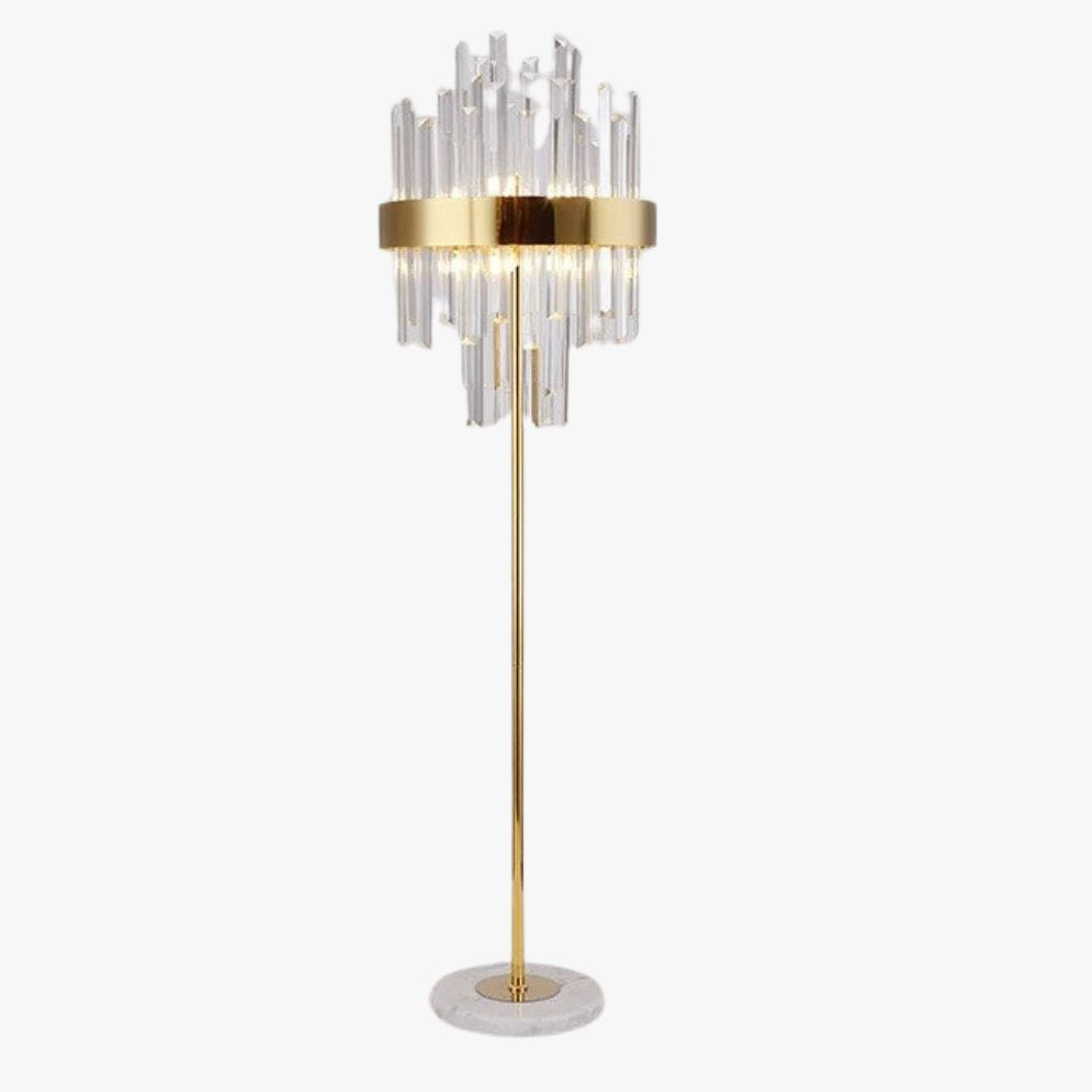 Lampadaire Design Nordique Luxe en Cristal | Lumiine

