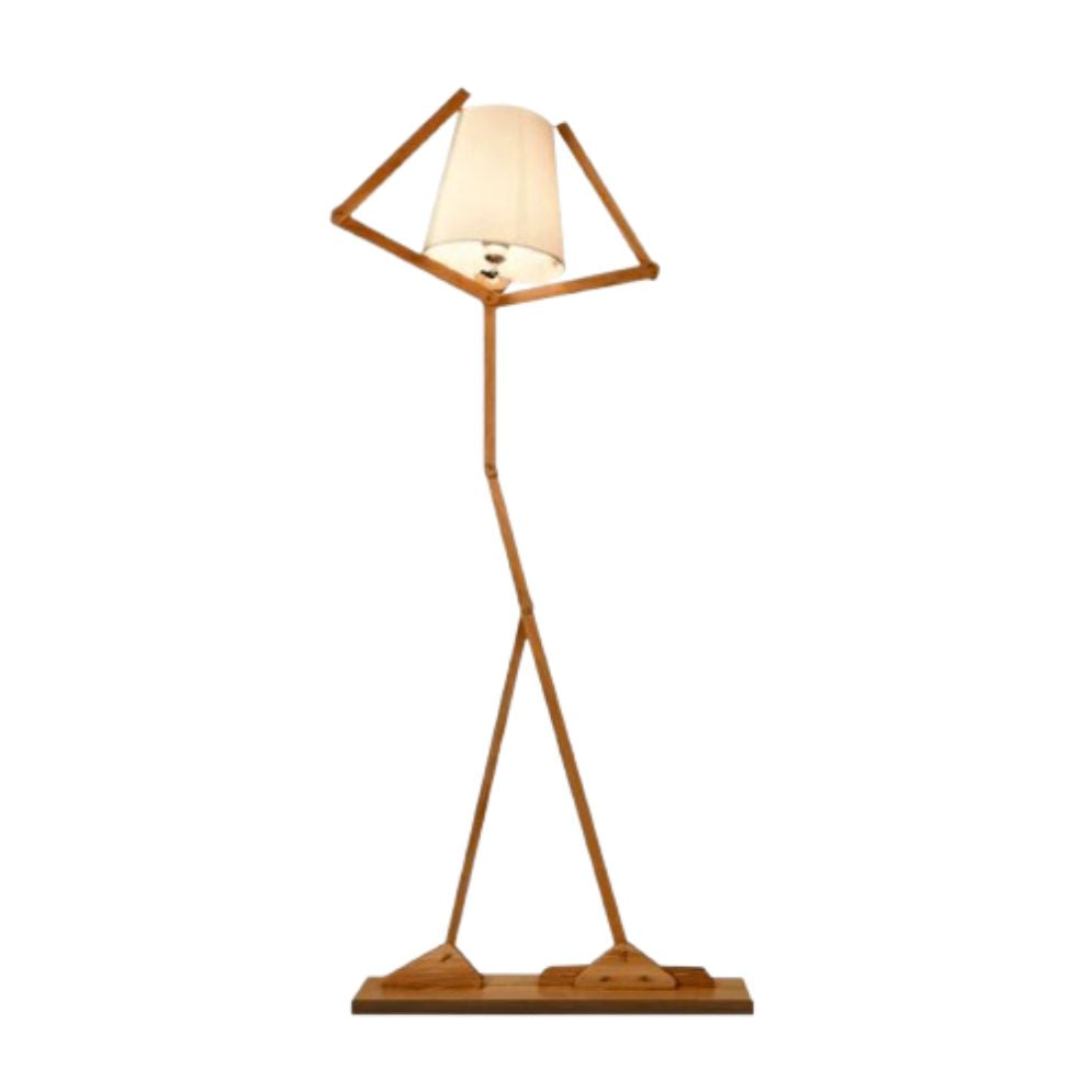 Lampadaire en Bois en Forme de Bonhomme Style Japonais - Lumiine