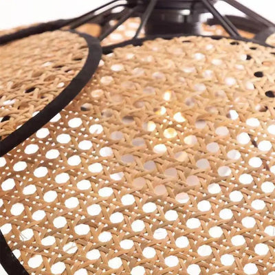 Lampadaire en Rotin Naturel Fait Main pour Intérieur et Extérieur - Lumiine