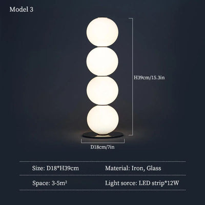 Lampadaire en Verre Design Nordique Décoratif Intérieur Moderne - Lumiine