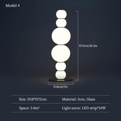 Lampadaire en Verre Design Nordique Décoratif Intérieur Moderne - Lumiine