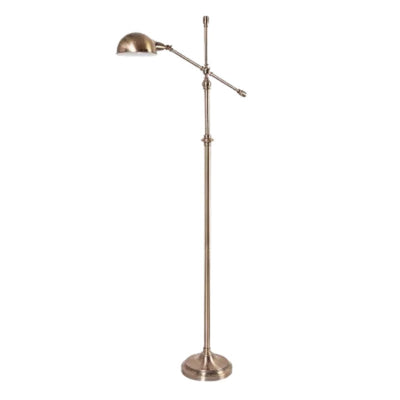 Lampadaire en Verre et Cuivre pour Intérieur Élégant - Lumiine