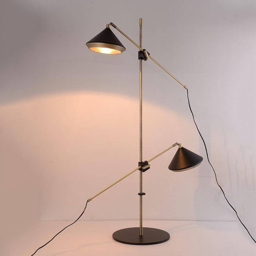 Lampadaire Led Moderne Nordique Double Lumière Décorative - Lumiine