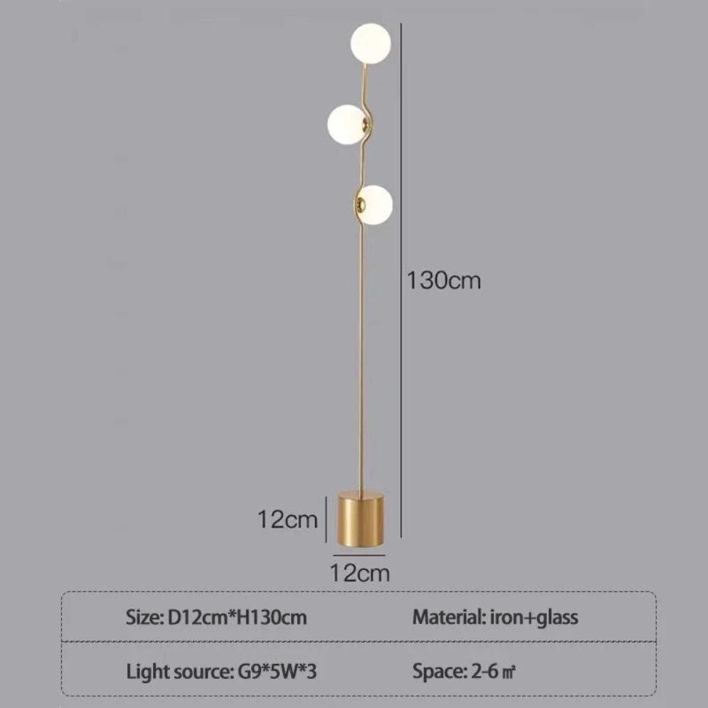 Lampadaire Minimaliste Postmoderne Nordique Créatif de Luxe - Lumiine
