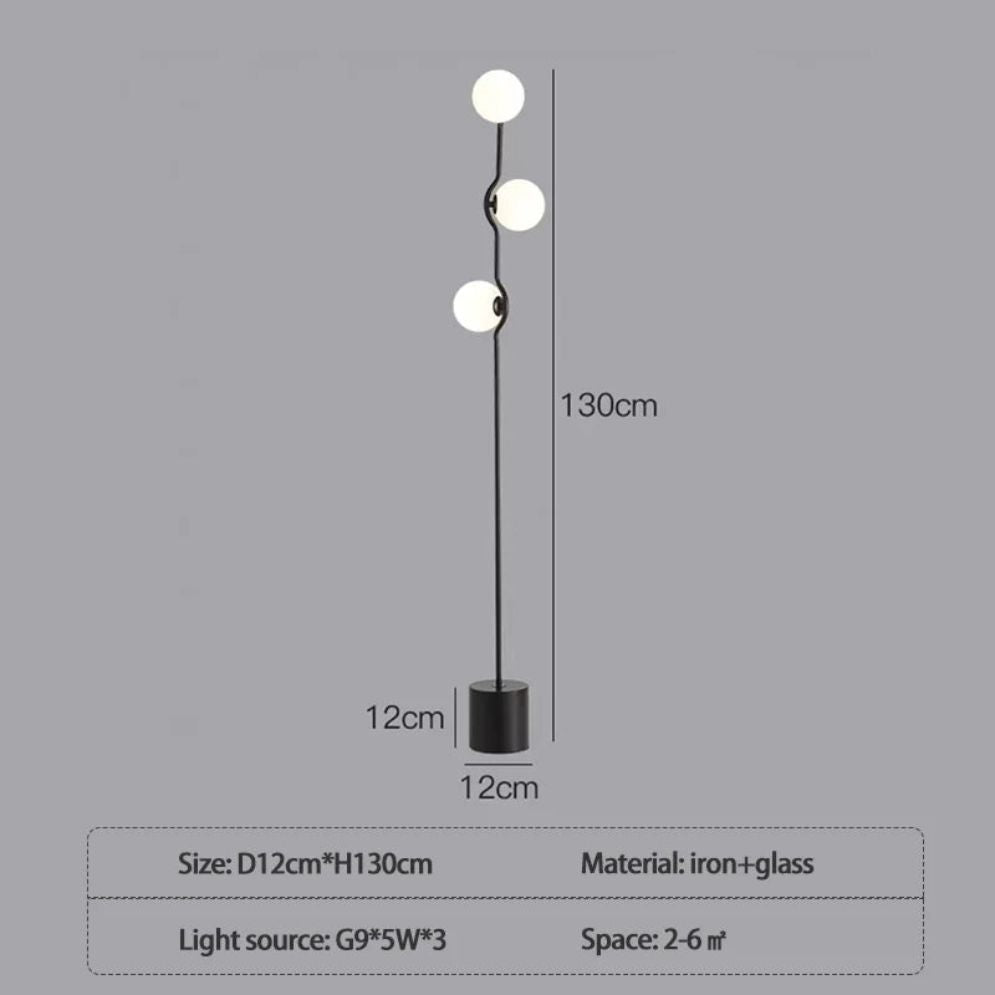 Lampadaire Minimaliste Postmoderne Nordique Créatif de Luxe - Lumiine