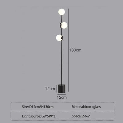 Lampadaire Minimaliste Postmoderne Nordique Créatif de Luxe - Lumiine