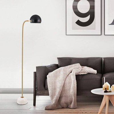 Lampadaire Moderne en Verre Doré pour Décoration Intérieure Nordique - Lumiine