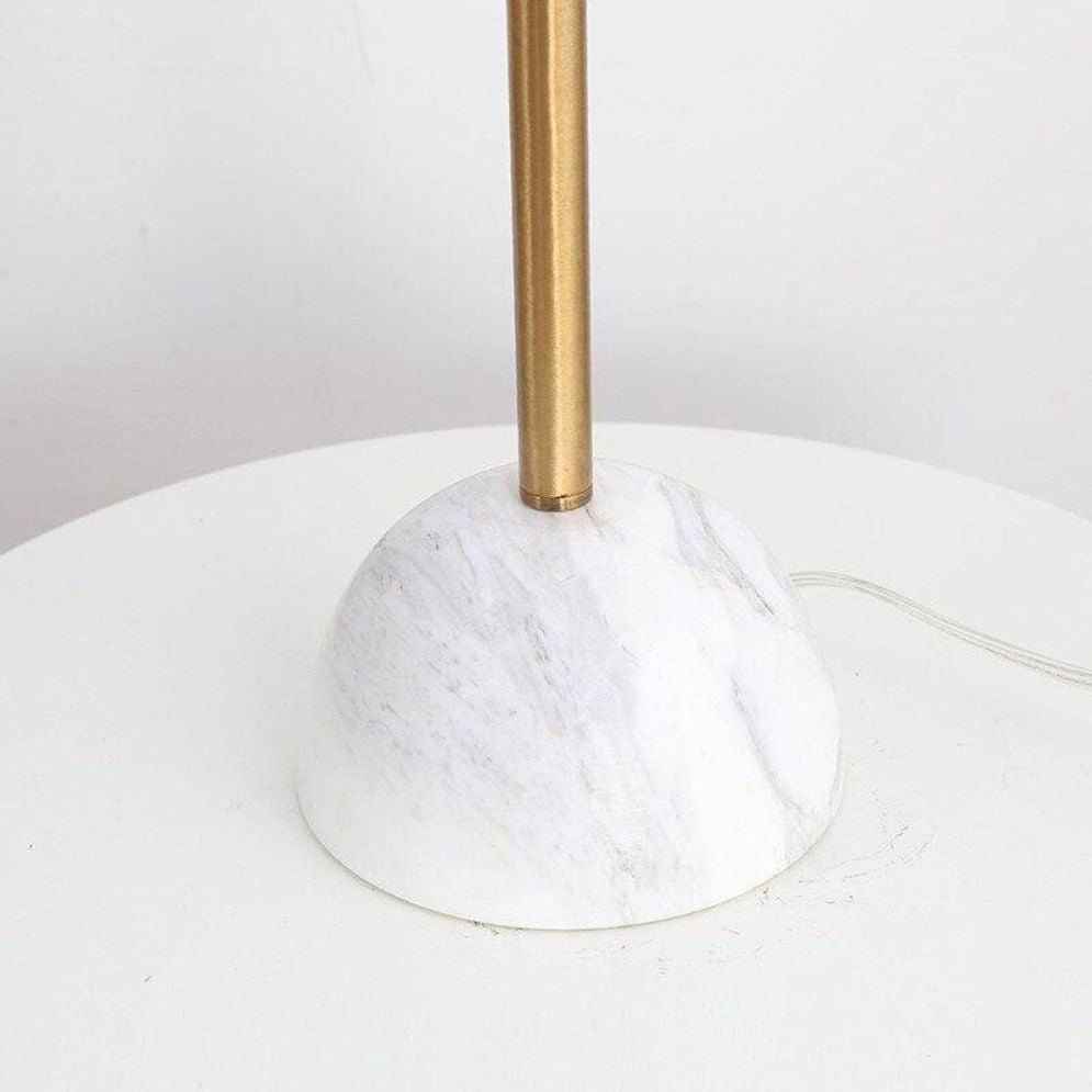 Lampadaire Moderne en Verre Doré pour Décoration Intérieure Nordique - Lumiine