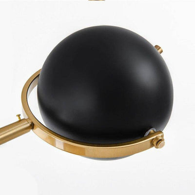 Lampadaire Moderne en Verre Doré pour Décoration Intérieure Nordique