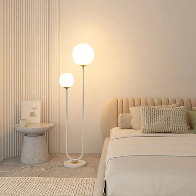 Lampadaire Rétro en Verre Design Nordique pour Décoration Intérieure - Lumiine