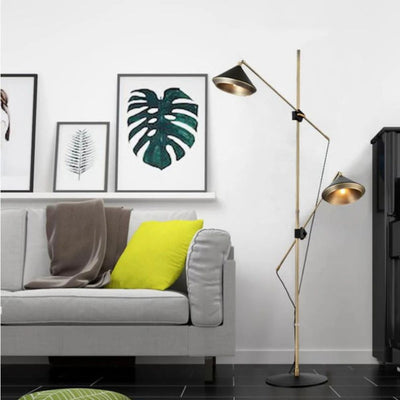 Lampadaire Rétro Minimaliste Luxe pour Intérieur Chaleureux - Lumiine