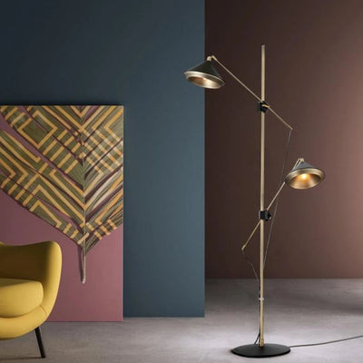 Lampadaire Rétro Minimaliste Luxe pour Intérieur Chaleureux - Lumiine