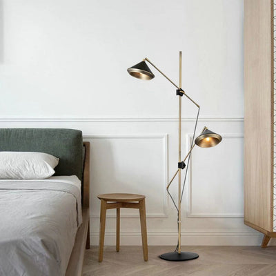 Lampadaire Rétro Minimaliste Luxe pour Intérieur Chaleureux - Lumiine