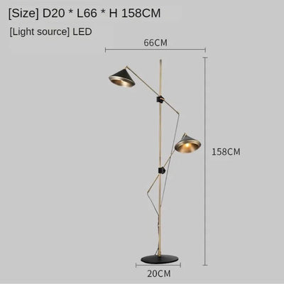 Lampadaire Rétro Minimaliste Luxe pour Intérieur Chaleureux - Lumiine
