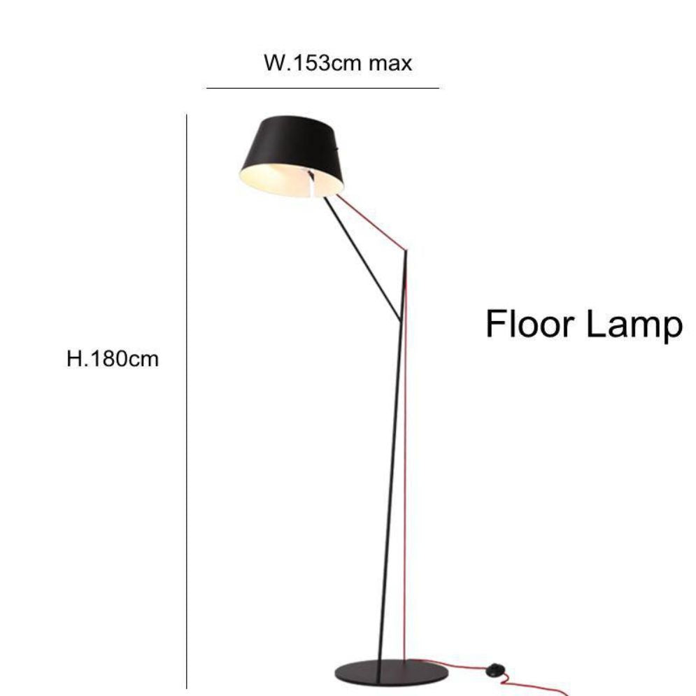 Lampadaire Salon Scandinave en Métal Longiligne - Lumiine
