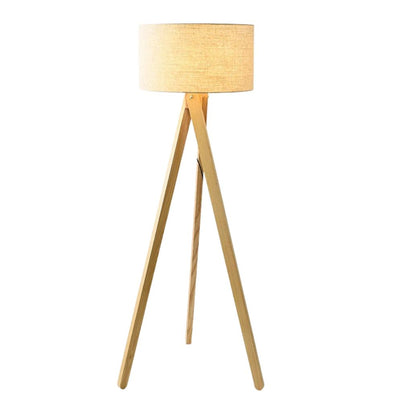 Lampadaire Scandinave en Bois à Trois Pieds - Lumiine