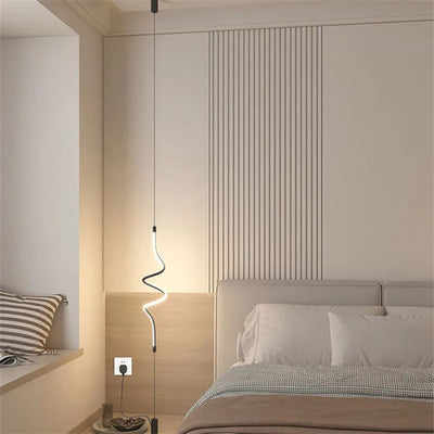 Lampadaire Suspendu à LED en Métal Scandinave - Lumiine