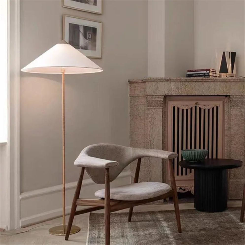 Lampadaire Vintage Rotin pour Éclairage Intérieur Ambiance - Lumiine