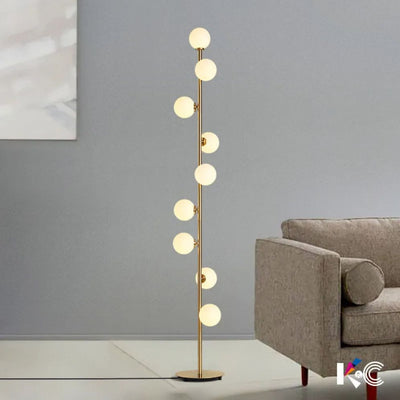 Lampadaires en Verre Modernes Led Boules Rondes Salons Canapé - Lumiine