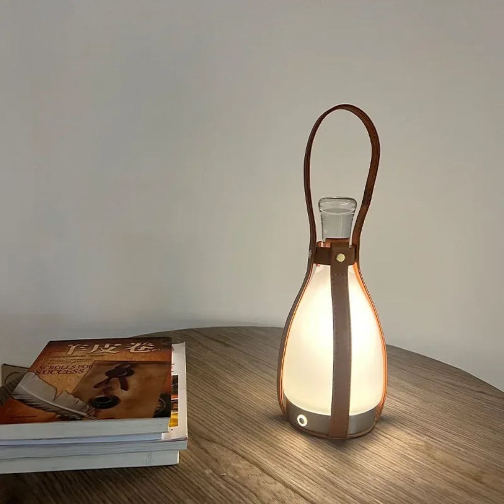 Lampe à Poser LED Bouteille en Verre - Lumiine