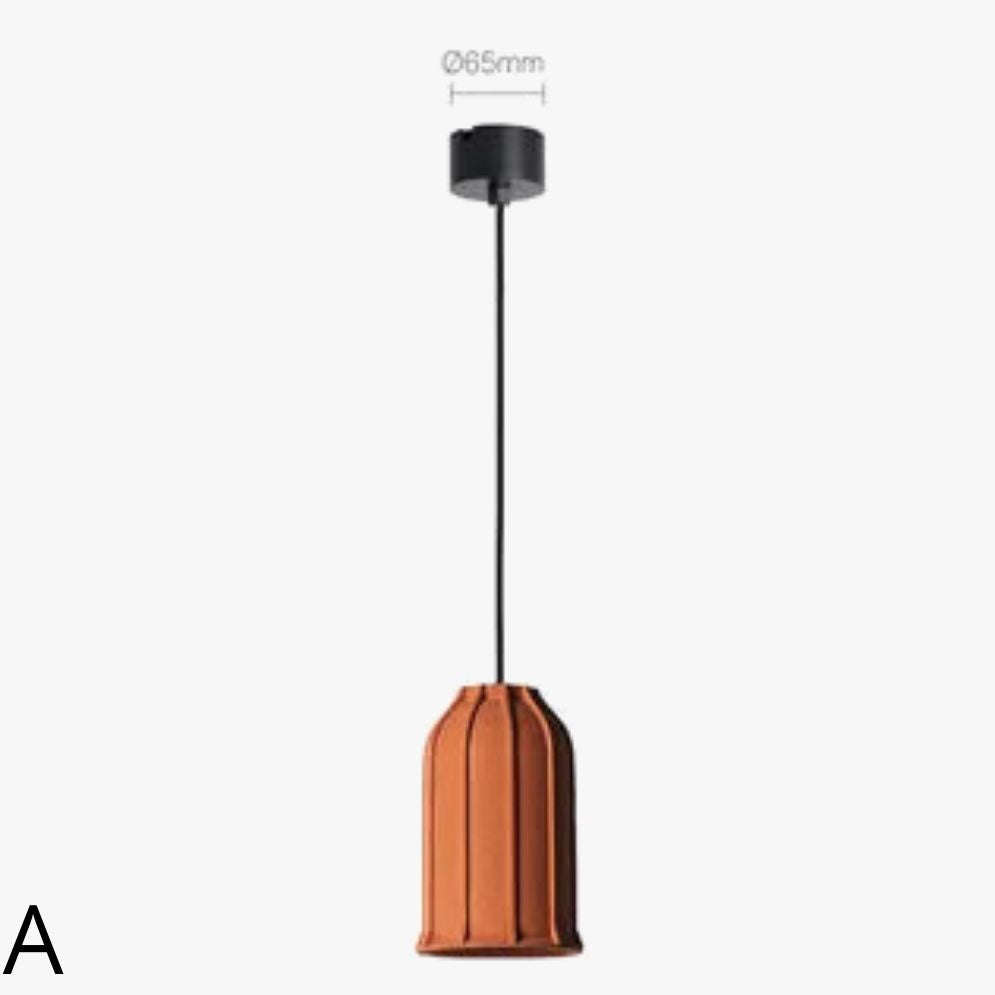 Lampe à Suspension LED en Pierre de Ciment Style Industriel - Lumiine