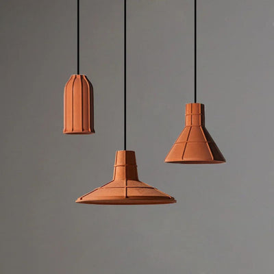 Lampe à Suspension LED en Pierre de Ciment Style Industriel - Lumiine