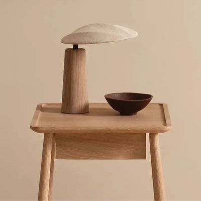 Lampe de Bureau Art Déco Scandinave en Bois - Lumiine